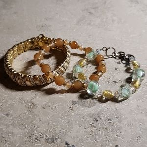 Three Earth Tone Bracelets